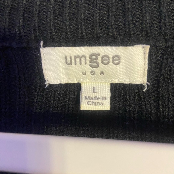 Black Lace Up Sweater - Picture 2 of 2